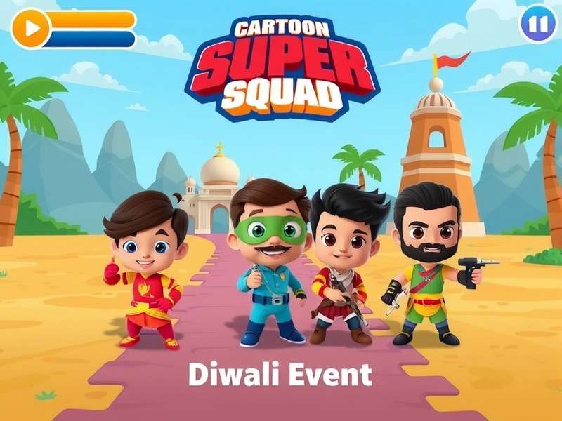 Indian Cartoon Super Squad Players